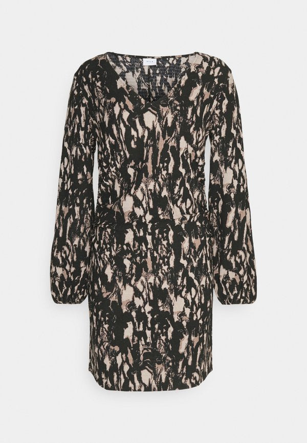 VILA Petite VICAIA V NECK DRESS
