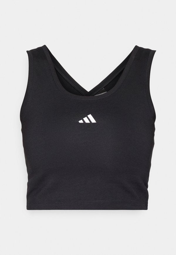 adidas Sportswear ESSENTIALS SMALL LOGO LIFESTYLE - Top - black white