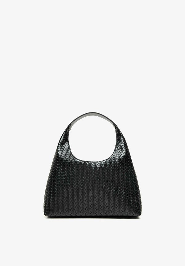 Bershka WOVEN - BUCKET BAG 00475175 - Handbag - black