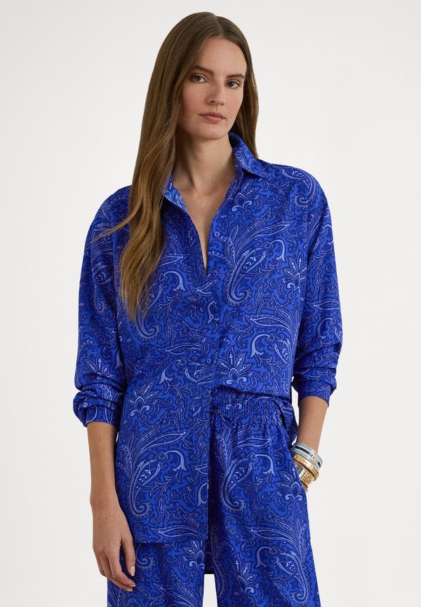 Lauren Ralph Lauren Petite RELAXED FIT PAISLEY CREPE SHIRT