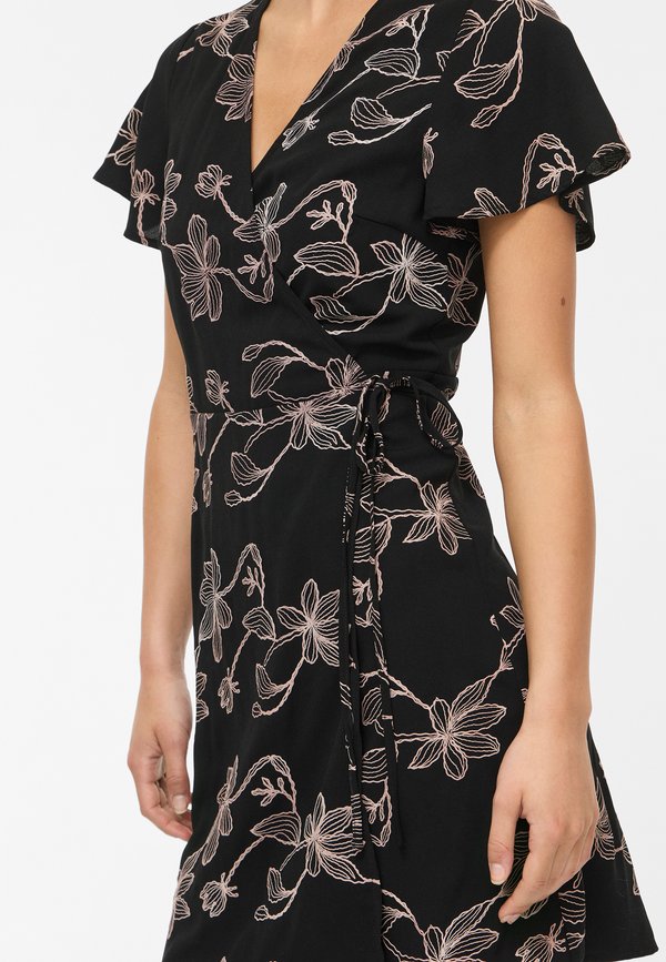 VILA VIKIRKA V NECK SHORT WRAP DRESS