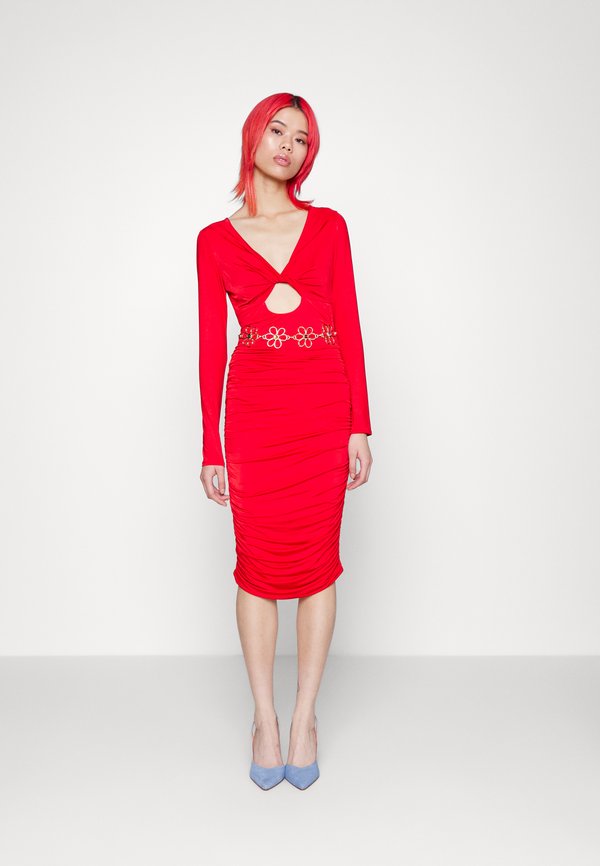 WAL G. MIKA CUT OUT MIDI DRESS