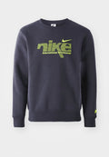 Nike Sportswear CLUB CREW SPORT - Sweatshirt - anthracite/volt
