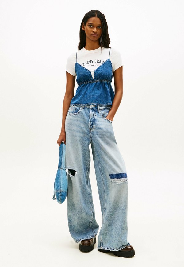 Tommy Jeans CHAMBRAY SPAGHETTI STRAP  V-NECK