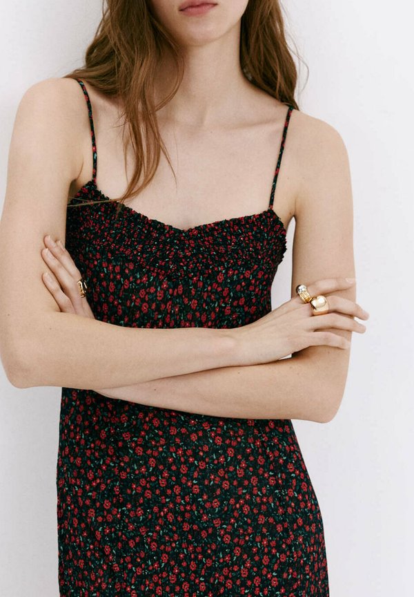 Mango ADULT - Day dress - black red