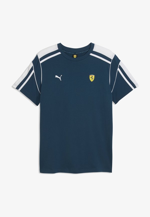 Puma FERRARI MT7 T-SHIRT - Print T-shirt - midnight petrol