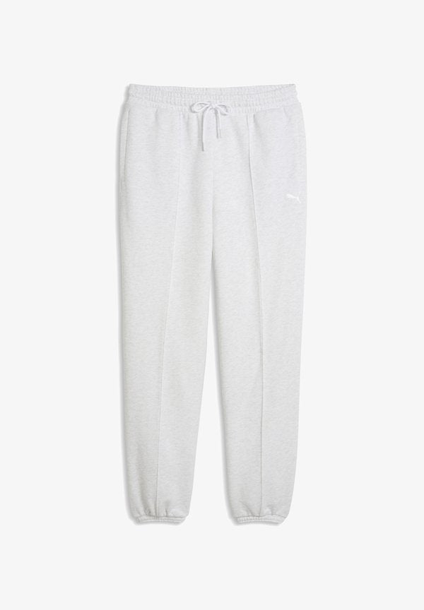 Puma ESSENTIALS RELAXED JOGGINGHOSE - Tracksuit bottoms - white glow heather
