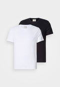 Calvin Klein STRETCH SLIM TEE LIQUID TOUCH TEES 2 PACK - Basic T-shirt - black/bright white