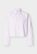 Calvin Klein Jeans CROPPED - Button-down blouse - island lilac
