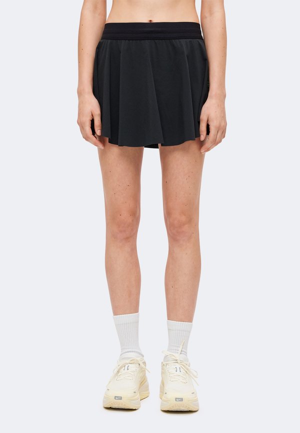 Nike Performance SWIFT SKORT - Sports skirt - black/illusion green