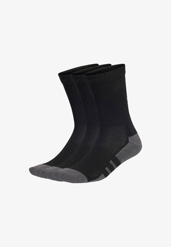 adidas Performance ESSENTIALS CLIMACOOL CREW 3 PAIRS - Sports socks - black   grey six