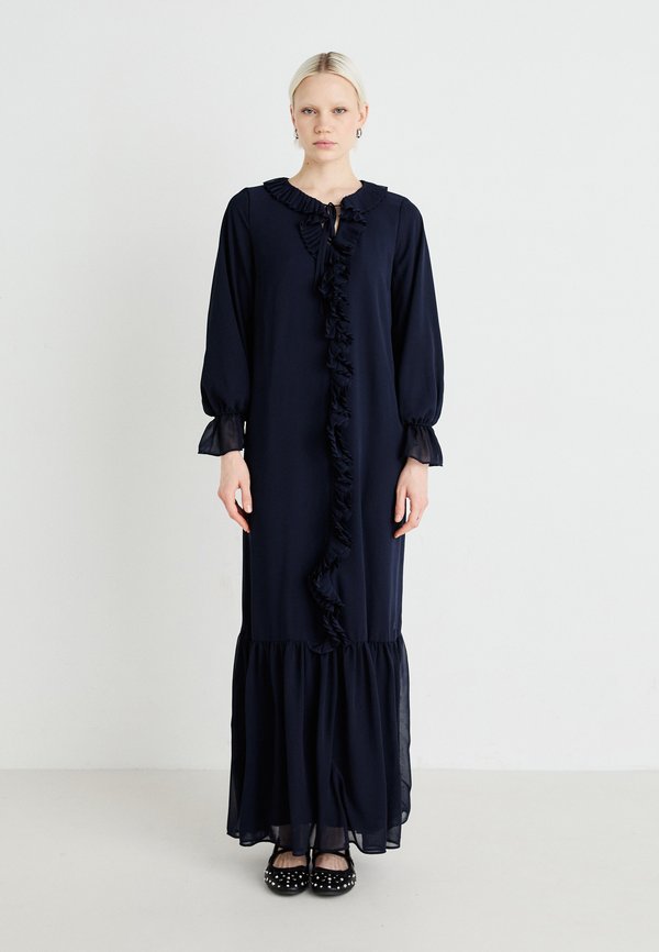 VILA VIMODESTY V NECK FRILL DRESS