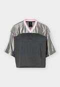 adidas Sportswear STADIUM MESH - Print T-shirt - grey six/solid grey/tropic bloom