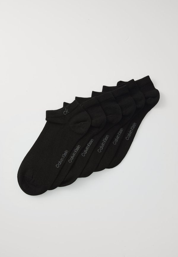 Calvin Klein Underwear MEN SNEAKER 6 PACK - Sneaker socks - black