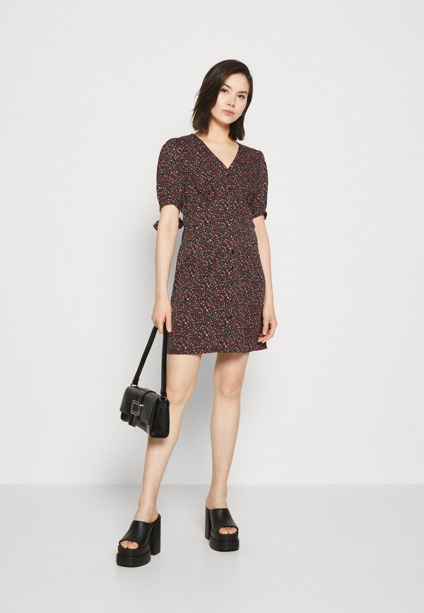 JDY JDYNICOLE TIE SLEEVE SHORT DRESS