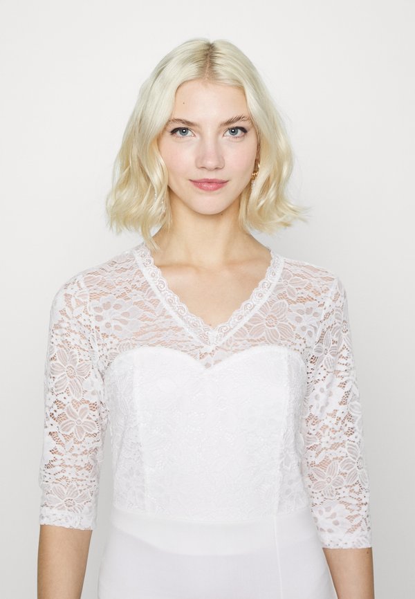 WAL G. WGXZL WEDDING - LOVE STORY LACE MIDI DRESS