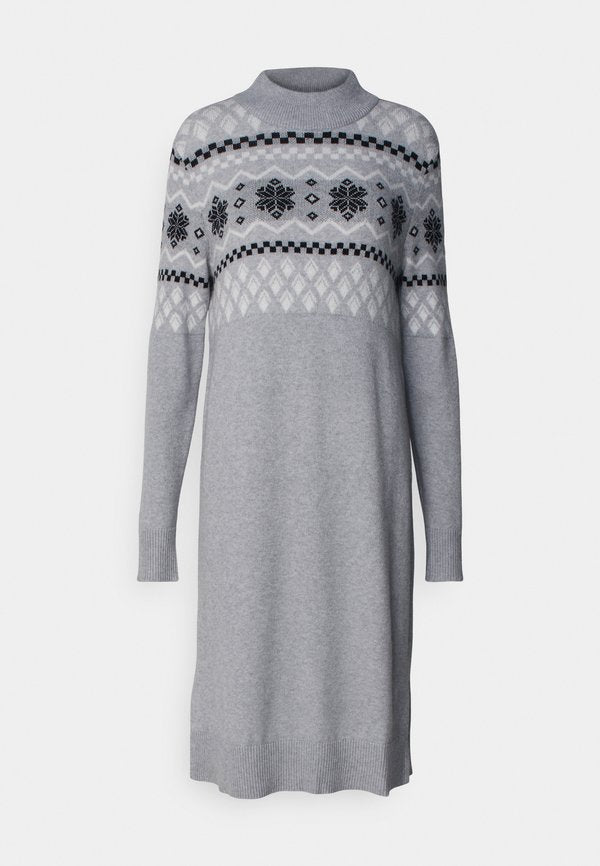 VILA VIRIL CREW NECK MIDI DRESS