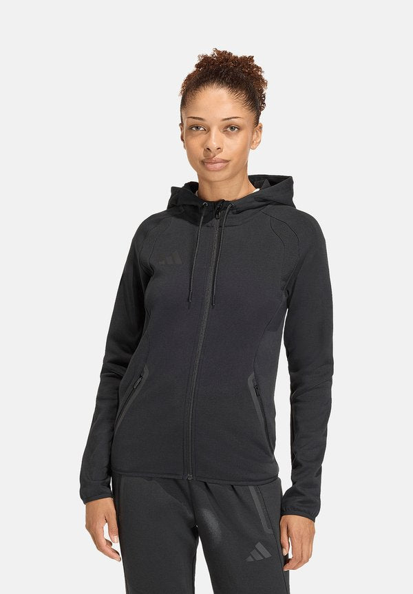 adidas Performance Zip-up sweatshirt - schwarz