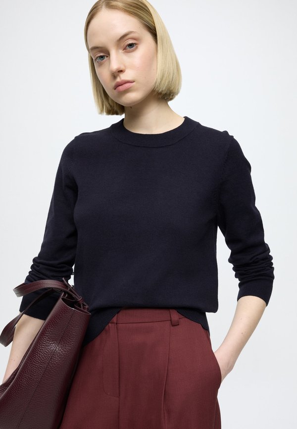 Marc O'Polo DENIM KNIT PULLOVER, LONGSLEEVE, ROUND NECK
