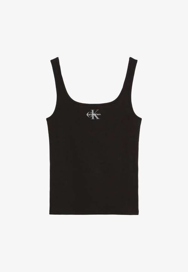 Calvin Klein Jeans MONOGRAM SCOOP - Top - black