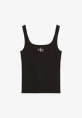 Calvin Klein Jeans MONOGRAM SCOOP - Top - black