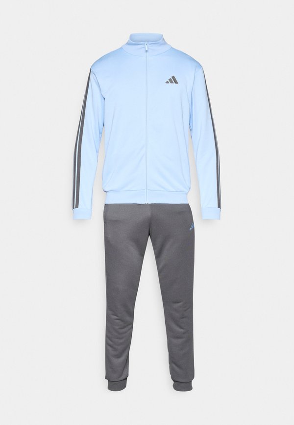 adidas Sportswear 3 STRIPES - Tracksuit - glow blue