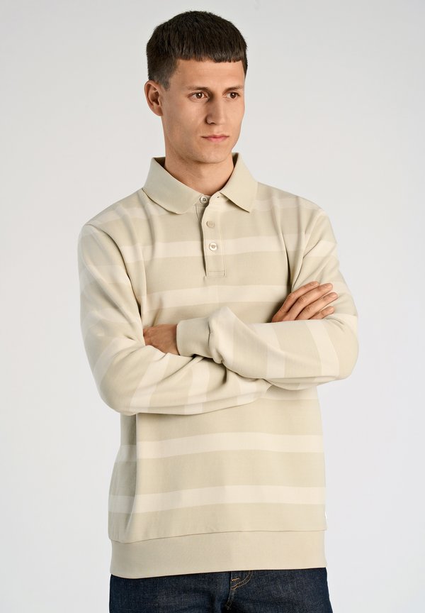 Lindbergh STRIPED POLO SWEATSHIRT L/S