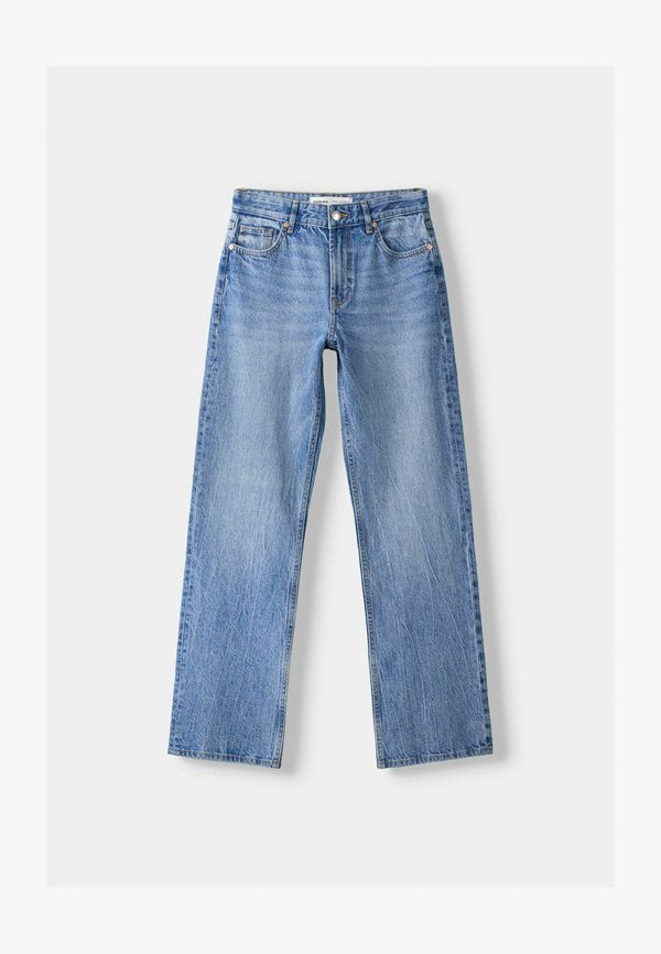 Bershka Straight leg jeans - light-blue denim