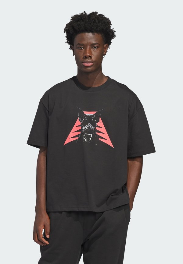 adidas Performance ANTED DAWG TEE - Print T-shirt - black