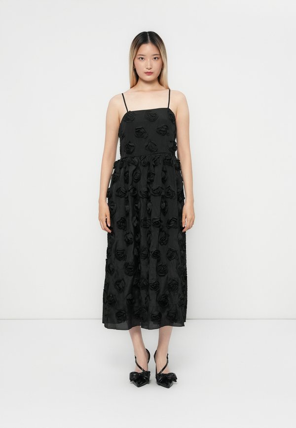 YAS YASROSSIE STRAP MIDI DRESS