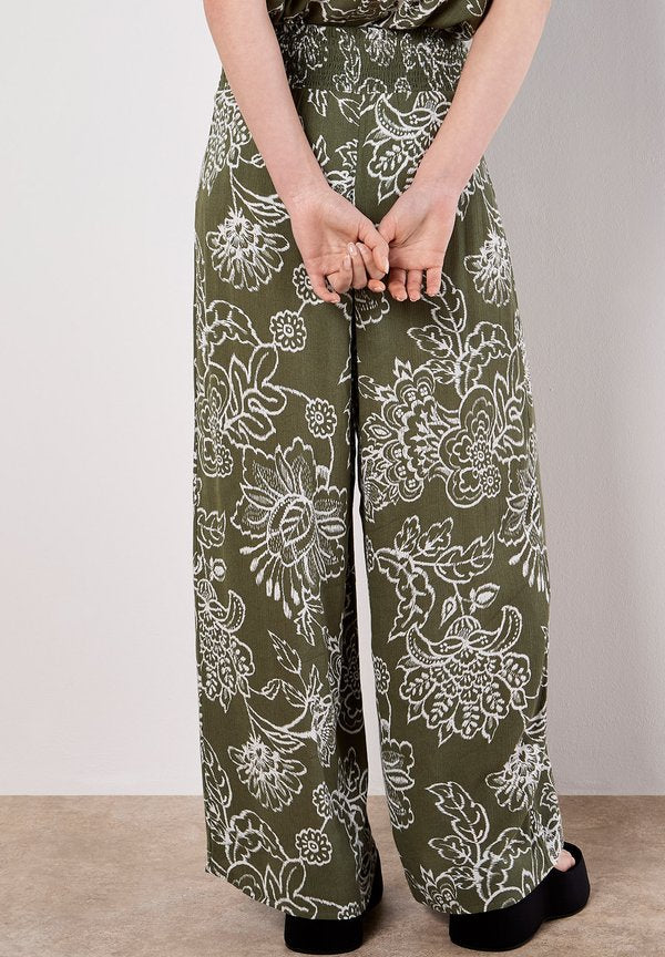 Apricot SARASA FLORAL WIDE