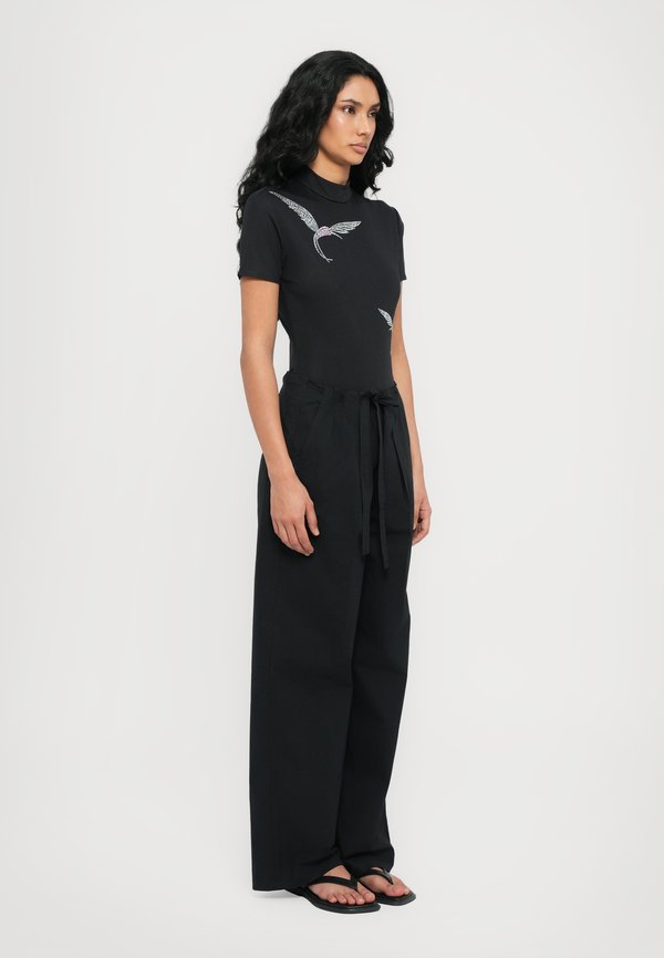 David Koma SHORT HUMMINGBIRD RHINESTONE BODYSUIT