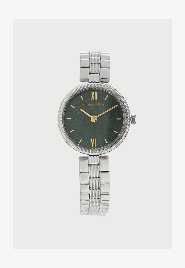 Calvin Klein GLEAM - Watch - silver-coloured/green