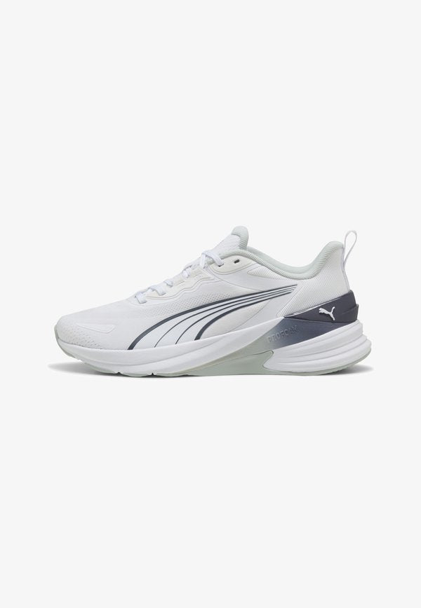 Puma ACTION PRO  - Training shoe - white-créme de mint-inky depths