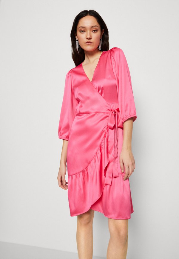 VILA VIKARI V NECK WRAP SHORT DRESS