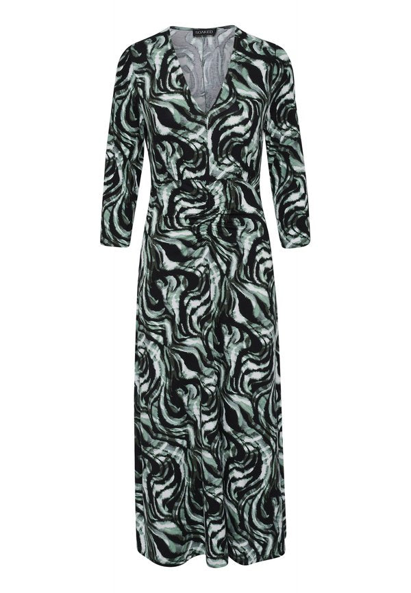 Soaked in Luxury HANADI PRINTED V-NECK