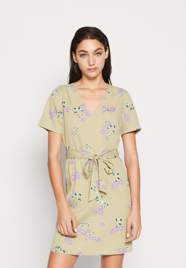 Pieces PCLILIANA V NECK SHORT DRESS