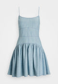 Polo Ralph Lauren PANELED COTTON CHAMBRAY DRESS