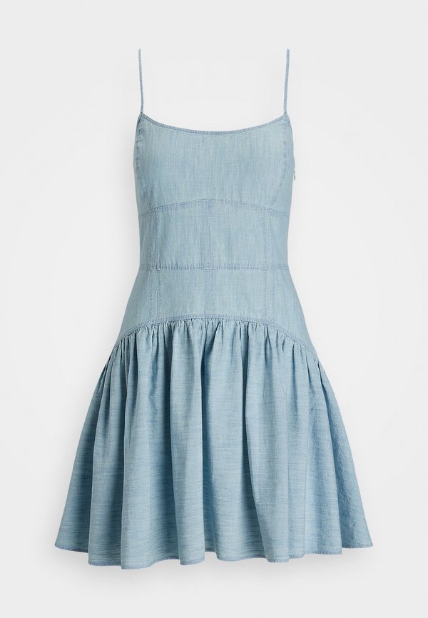 Polo Ralph Lauren PANELED COTTON CHAMBRAY DRESS
