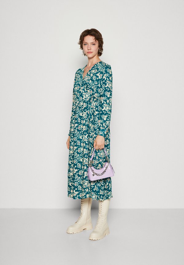 YAS YASBIMLA MIDI WRAP DRESS