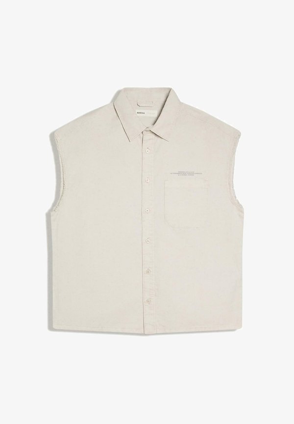 Bershka PRINT - VEST - Waistcoat - grey