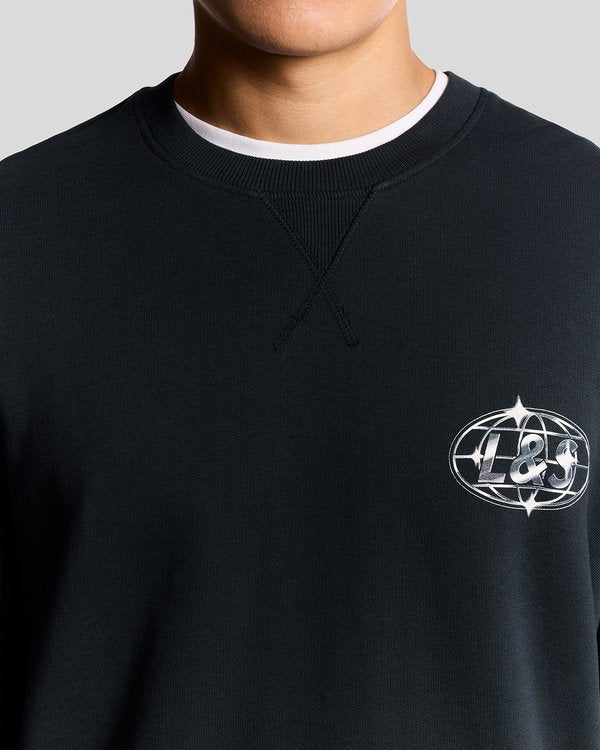Lyle & Scott CHROME GRAPHIC CREW NECK