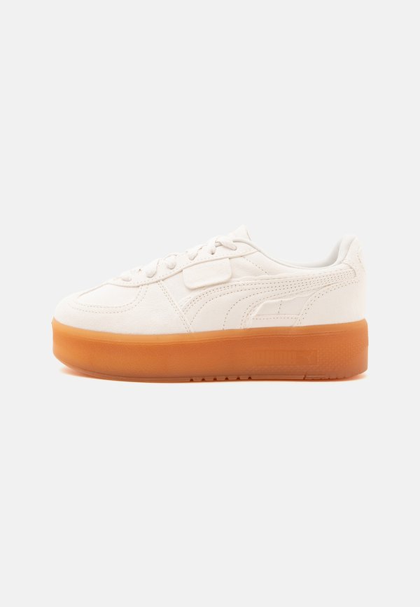 Puma PALERMO ELEVATA - Trainers - warm white/caramel latte