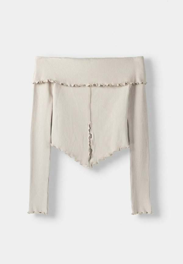 Bershka LONG SLEEVE BARDOT NECK
