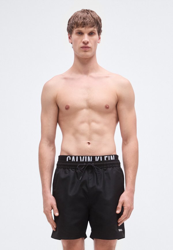 Calvin Klein Swimwear MEDIUM DRAWSTRING BOXER INTENSE POWER - Swimming shorts - black