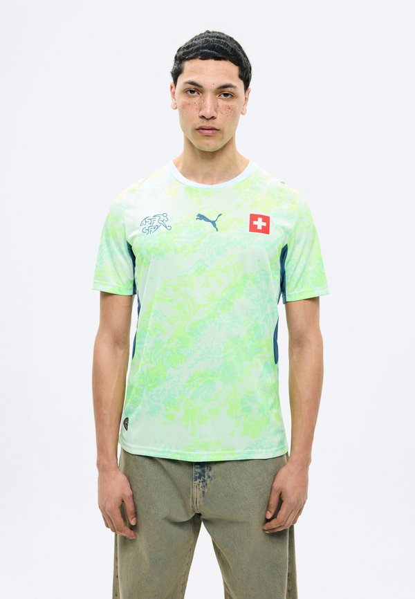 Puma SWITZERLAND SFV AWAY REPLICA - Football jersey - sea glass/dark indigo