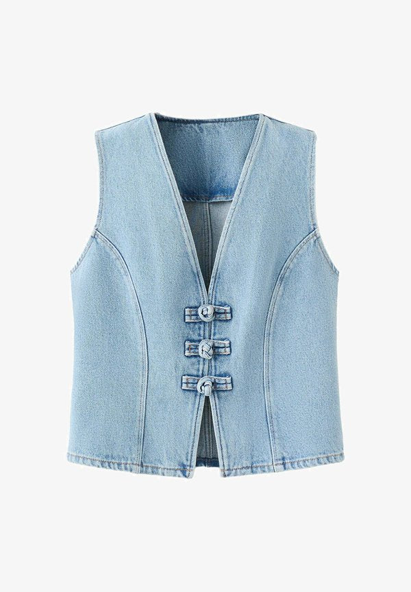 Mango ADULT - Waistcoat - blue