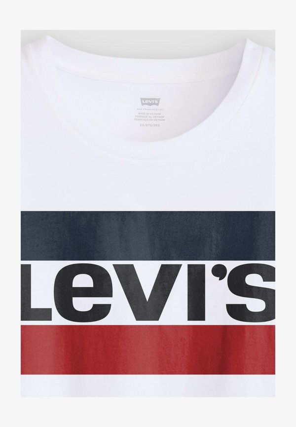 Levi's® LSE_PL PERFECT TEE LSE_BATWING GLITTER F - Print T-shirt - lse batwing glitter - neutrals