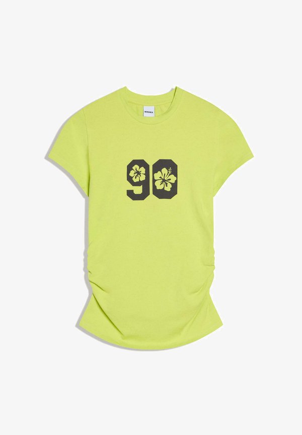 Bershka TSHIRT - Print T-shirt - yellow