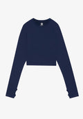 Even&Odd active by Zalando CROPPED LONG SLEEVE FINE RIB SEAMLESS TOP